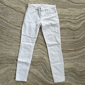 White Huson skinny jeans